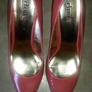 Charles By Charles David Patent Faux Leather Pink Pumps size 10